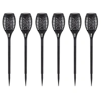 Solarlampen für Außen Gartendeko Fackeln Gartenfackel, LED Feuereffekt IP44 Erdspieß, Höhe 59,5 cm, 6er Set Solarlampen für Außen Gartendeko Fackeln Gartenfackel, LED Feuereffekt IP44 Erdspieß, Höhe 59,5 cm, 6er Set