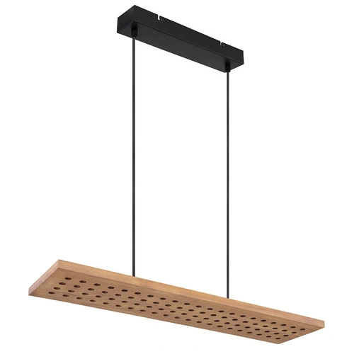 Hängeleuchte dimmbar Holz Holzleuchte hängend Esszimmerleuchte Küche, Metall, braun, LED 40W 2000Lm warmweiß, H 120 cm Hängeleuchte dimmbar Holz Holzleuchte hängend Esszimmerleuchte Küche, Metall, braun, LED 40W 2000Lm warmweiß, H 120 cm