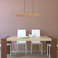 Hängeleuchte dimmbar Holz Holzleuchte hängend Esszimmerleuchte Küche, Metall, braun, LED 40W 2000Lm warmweiß, H 120 cm Hängeleuchte dimmbar Holz Holzleuchte hängend Esszimmerleuchte Küche, Metall, braun, LED 40W 2000Lm warmweiß, H 120 cm