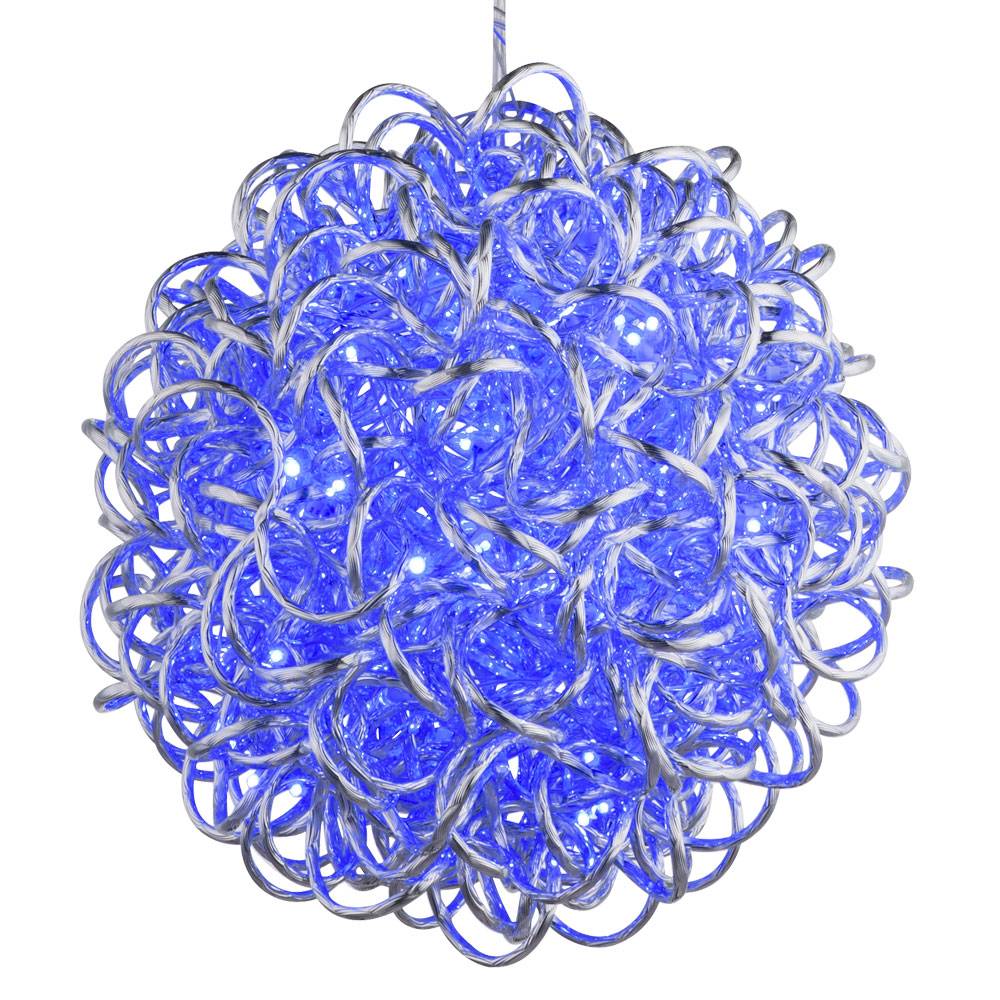 Hängeleuchte Farbwechsel Pendelleuchte Kugelgeflecht Kugelleuchte Hängelampe, Alu silber metallic, 120x RGB LED 0,06W, DxH 28x150 cm