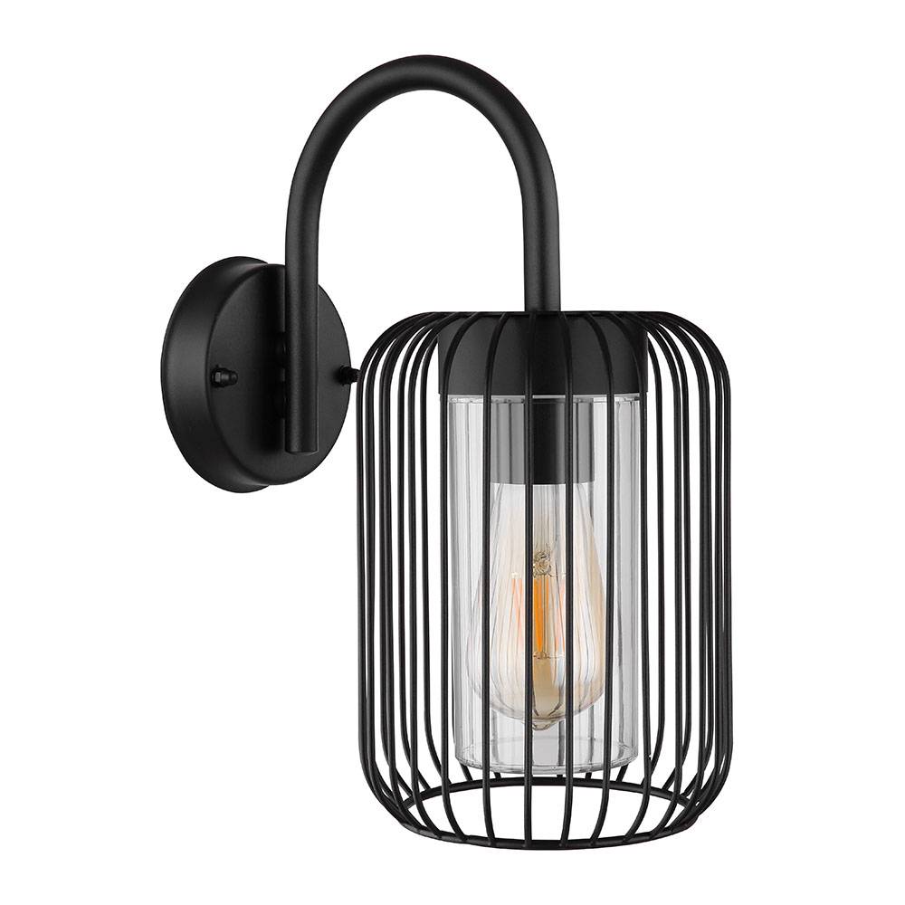 Wandlampe Hauswand Außenleuchte Edelstahl Laterne schwarz Terrassenlampe Gartenleuchte IP44, Kunststoff Metall, App Steuerung dimmbar CCT, Smart RGB