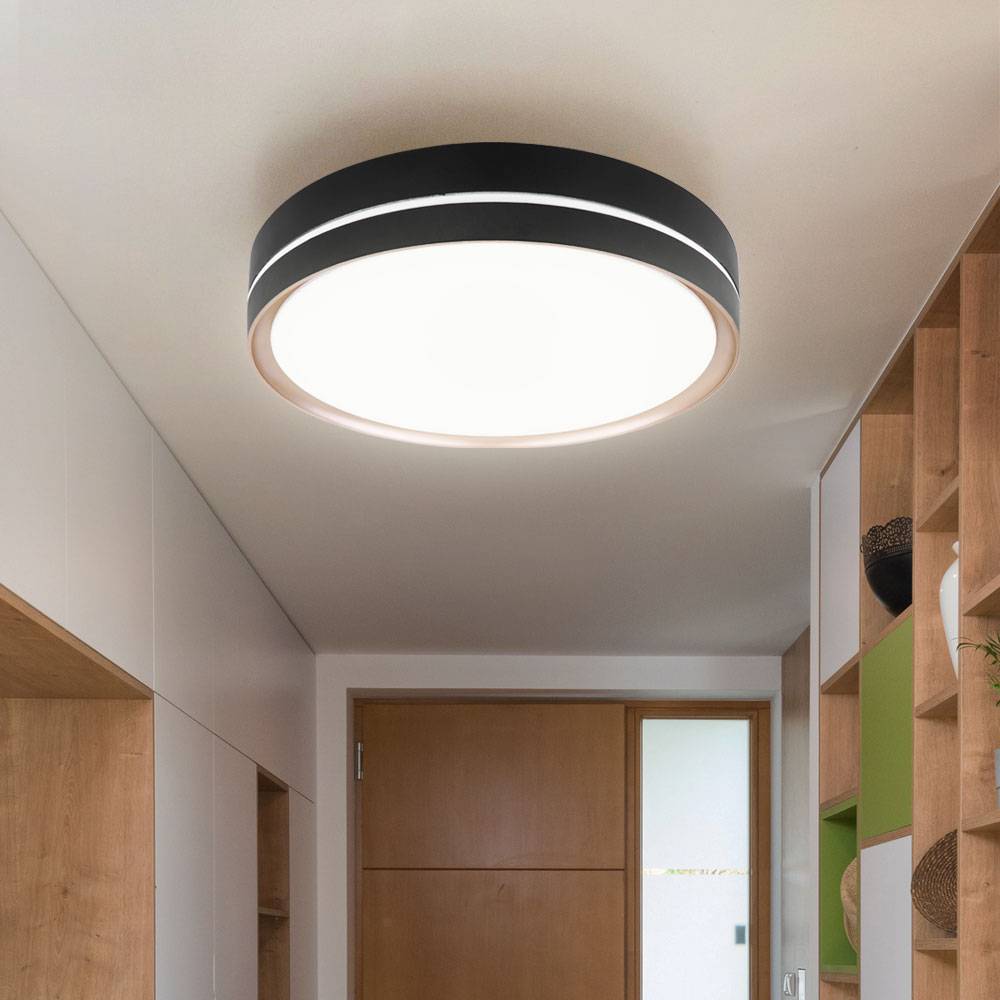 LED Deckenleuchte Deckenlampe Wohnzimmerlampe Esszimmerleuchte, Metall Kunststoff weiß bronze, CCT dimmbar Fernbedienung Memory/-