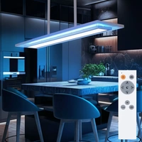 LED Hängeleuchte Pendellampe Wohnzimmerleuchte Esszimmerlampe, Metall Acryl weiß, RGB Farbwechsel dimmbar Fernbedienung CCT Memory-/Nachtlicht, 24W LED Hängeleuchte Pendellampe Wohnzimmerleuchte Esszimmerlampe, Metall Acryl weiß, RGB Farbwechsel dimmbar Fernbedienung CCT Memory-/Nachtlicht, 24W