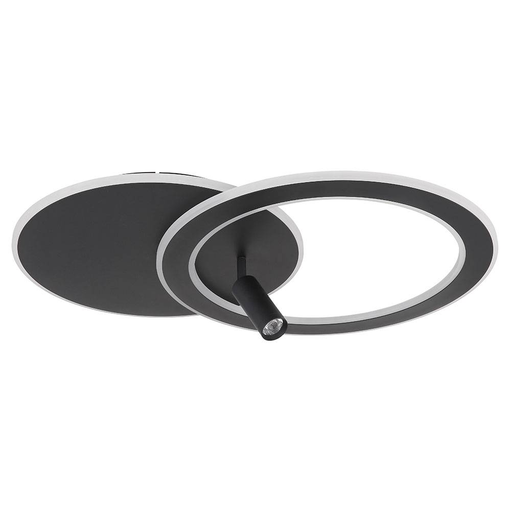 LED Deckenlampe Designlampe Schlafzimmerlampe Wohnzimmerleuchte, dimmbar Fernbedienung Memory Nachtlicht Tageslichtlampe RGB CCT, Spot beweglich