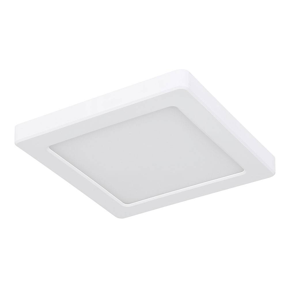 Deckenleuchte Wohnzimmerlampe Deckenpanel Quadratische Deckenlampe, Modern, weiß opal, 1x LED 12W 950lm 3000K-6500K, LxBxH 16,7x16,7x1,7 cm