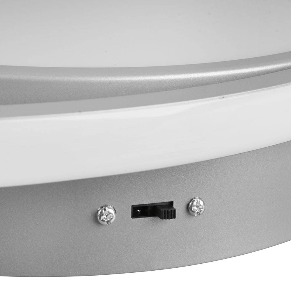 Deckenlampe dimmbar über Lichtschalter LED Deckenleuchte Schlafzimmer, einstellbare Lichtfarbe, titanfarbig, 28W 3200lm warmweiß-neutralweiß, DxH