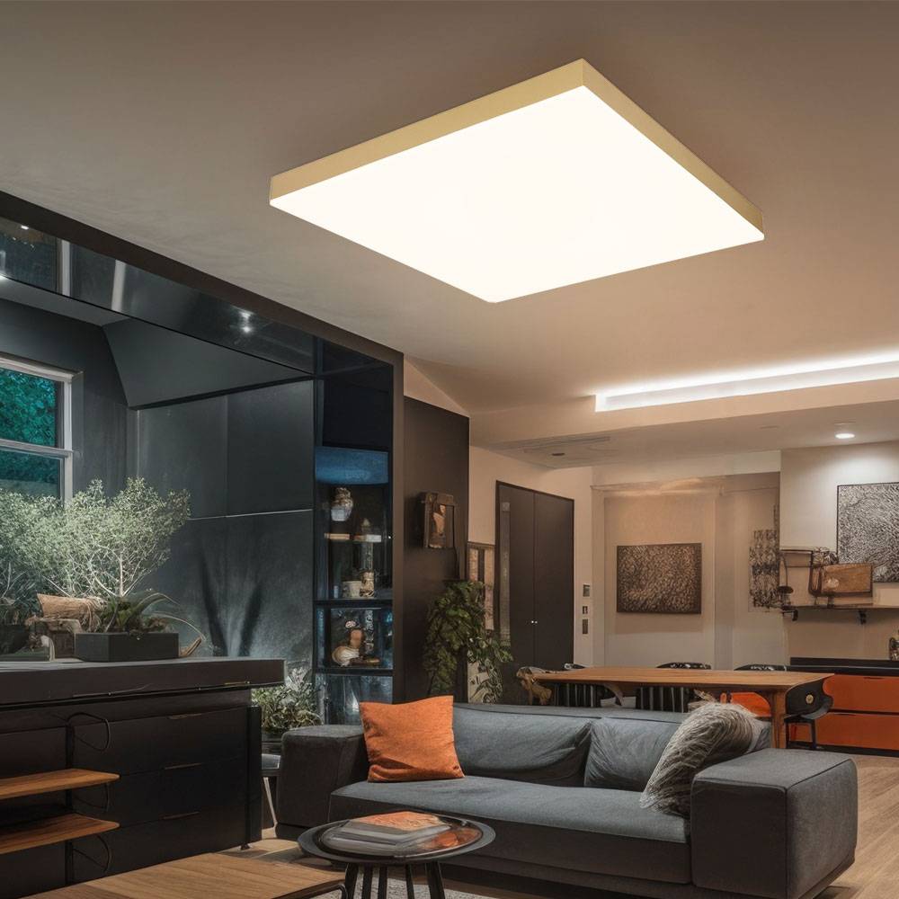 Deckenleuchte Wohnzimmerlampe Esszimmerleuchte Deckenlampe Flurleuchte, Fernbedienung dimmbar CCT Nachtlicht-/Memory, 1x LED 24W 1600Lm 2700-6500K