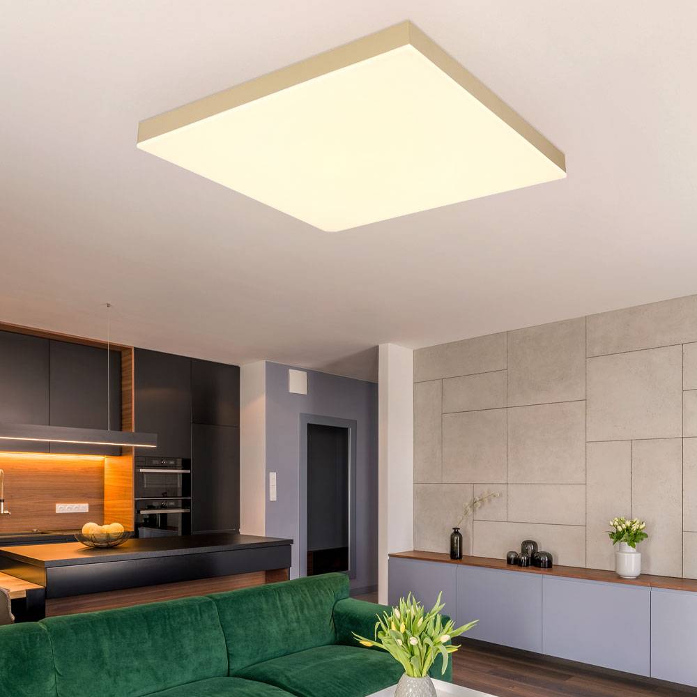 Deckenleuchte Wohnzimmerleuchte Esszimmerlampe Deckenlampe Flurleuchte, Fernbedienung dimmbar CCT Nachtlicht-/Memory, 1x LED 24W 1600Lm 2700-6500K