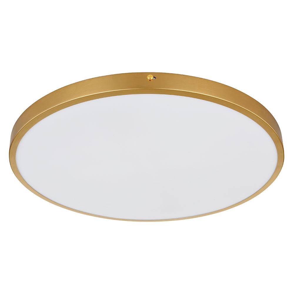 LED Deckenleuchte Wohnzimmerlampe Deckenlampe Esszimmerleuchte Flurlampe, Metall Kunststoff messingfarben, Abstrahlwinkel, 30W 2700lm 3000