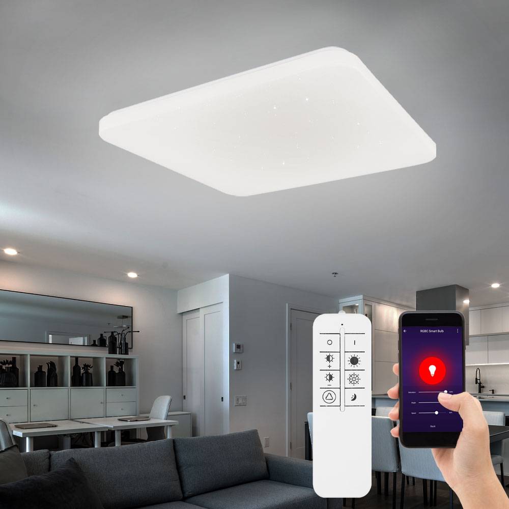 LED Smart Home Decken Leuchte Stern Effekt Lampe Alexa APP FERNBEDIENUNG