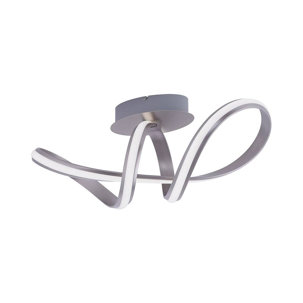 Smart LED Deckenleuchte dimmbar Designleuchte mit Fernbedienung Deckenlampe App RGB Farbwechsel, Metall, 1x 28W 2000lm warmweiß-kaltweiß, LxBxH 64x2