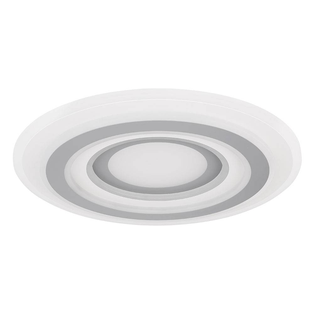 Deckenlampe Deckenleuchte Rundleuchte Metall, weiß, opal, anthrazit, dimmbar, Fernbedienung, CCT Schaltung, 1x LED, 46 Watt 3200 Lumen warmweiß-kalt