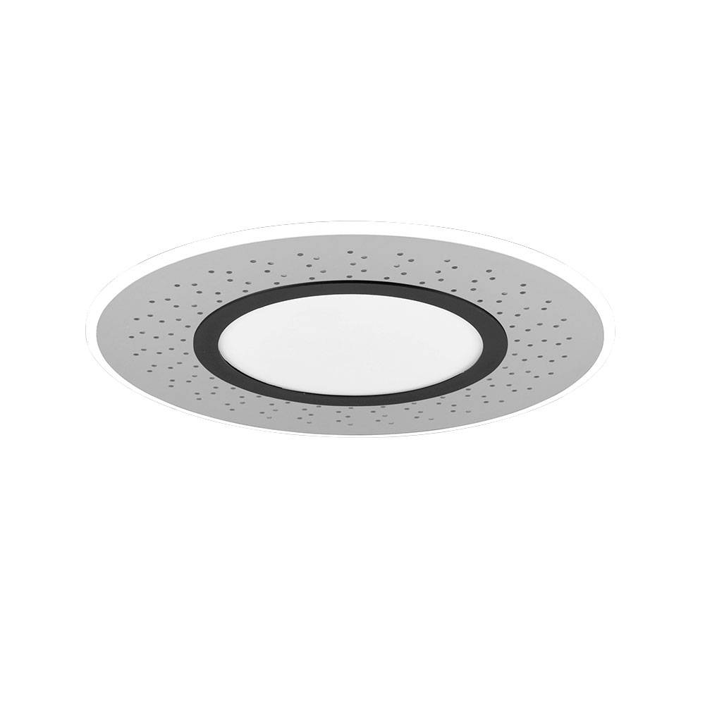 LED Deckenlampe Wohnzimmerlampe Deckenleuchte Esszimmerleuchte, Metall nickel-matt, dimmbar Fernbedienung CCT Memory/-Nachtlicht, 44W 5300lm