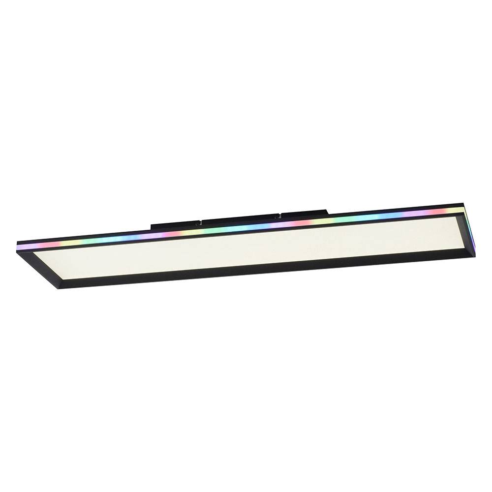 LED Deckenlampe Deckenleuchte Wohnzimmerlampe Tageslichtlampe Esszimmerleuchte, Kunststoff weiß, dimmbar Fernbedienung CCT RGB Memory, 43W 2300Lm
