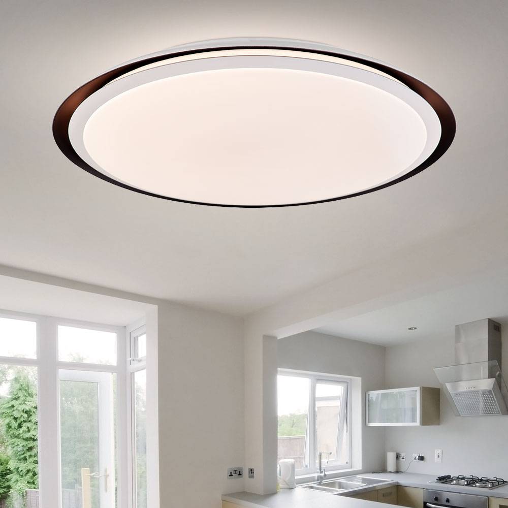 Smart Home Deckenleuchte RGB Deckenlampe App steuerbar Deckenlampe Smart, Fernbedienung dimmbar, 1x RGB 5W 1x LED 40W 3200Lm 3000-6500K, 56 cm