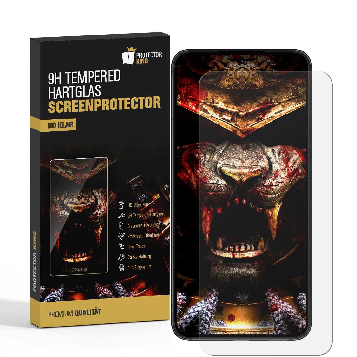 6x 9H Panzerglas für Samsung Galaxy A55 5G echtes Tempered Panzerhartglas Displayschutz Schutzglas Panzerfolie Schutzfolie Screen-Protector