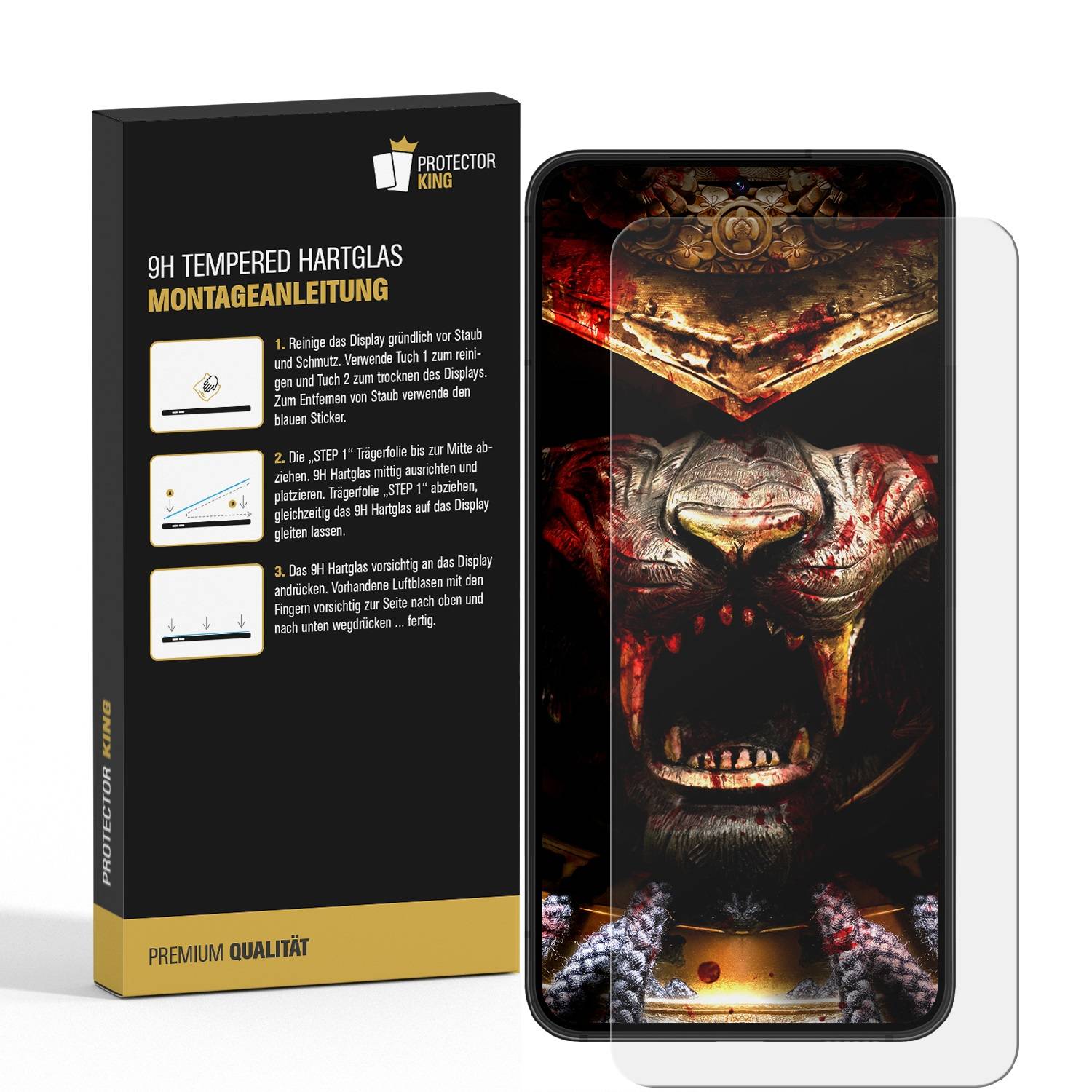 2x 9H Panzerglas für Samsung Galaxy A55 5G echtes Tempered Panzerhartglas Displayschutz Schutzglas Panzerfolie Schutzfolie Screen-Protector