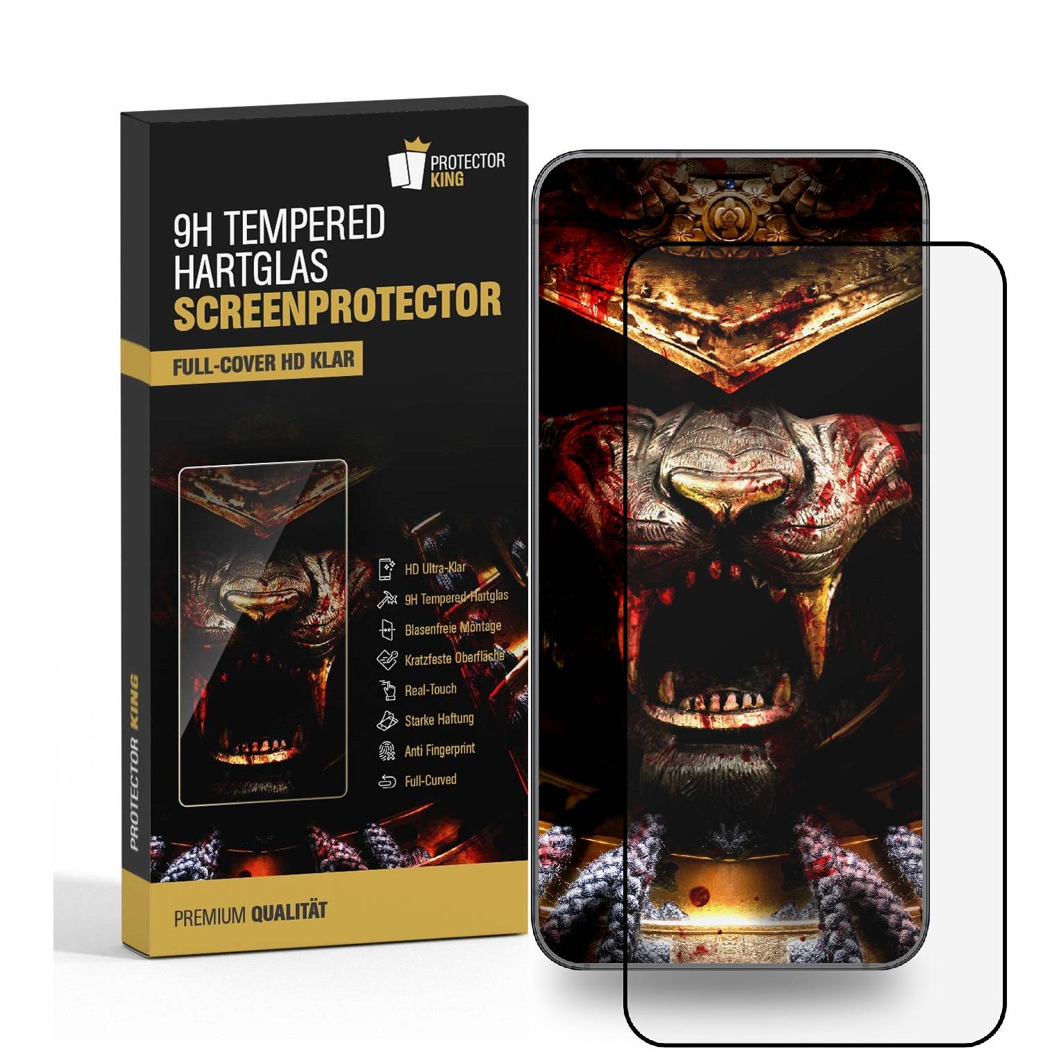 2x 9H Panzerglas für Samsung Galaxy A55 5G FULL COVER echtes Tempered Panzerhartglas Displayschutz Schutzglas Panzerfolie Schutzfolie