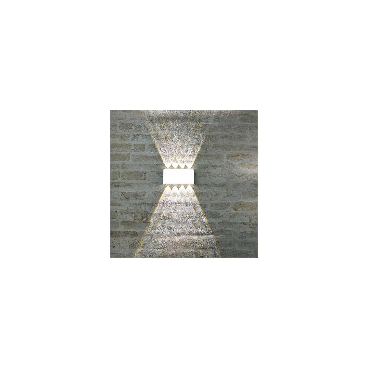 LED Wandleuchte 8W | IP65 Schutzart | CCT Wandleuchte einstellbare Farben 3000-6400 K | 680lm, Weiß