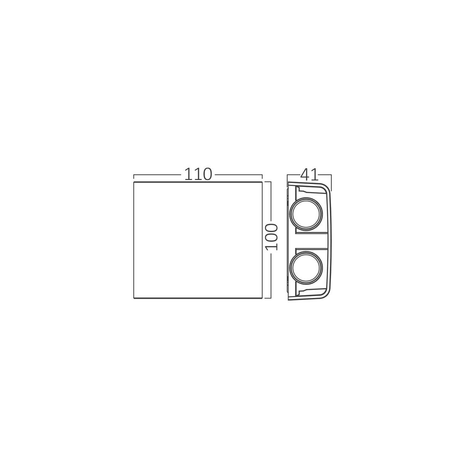 LED Wandleuchte 4W | IP65 Schutzart | CCT Wandleuchte einstellbare Farben 3000-6400 K | 360lm, Weiß