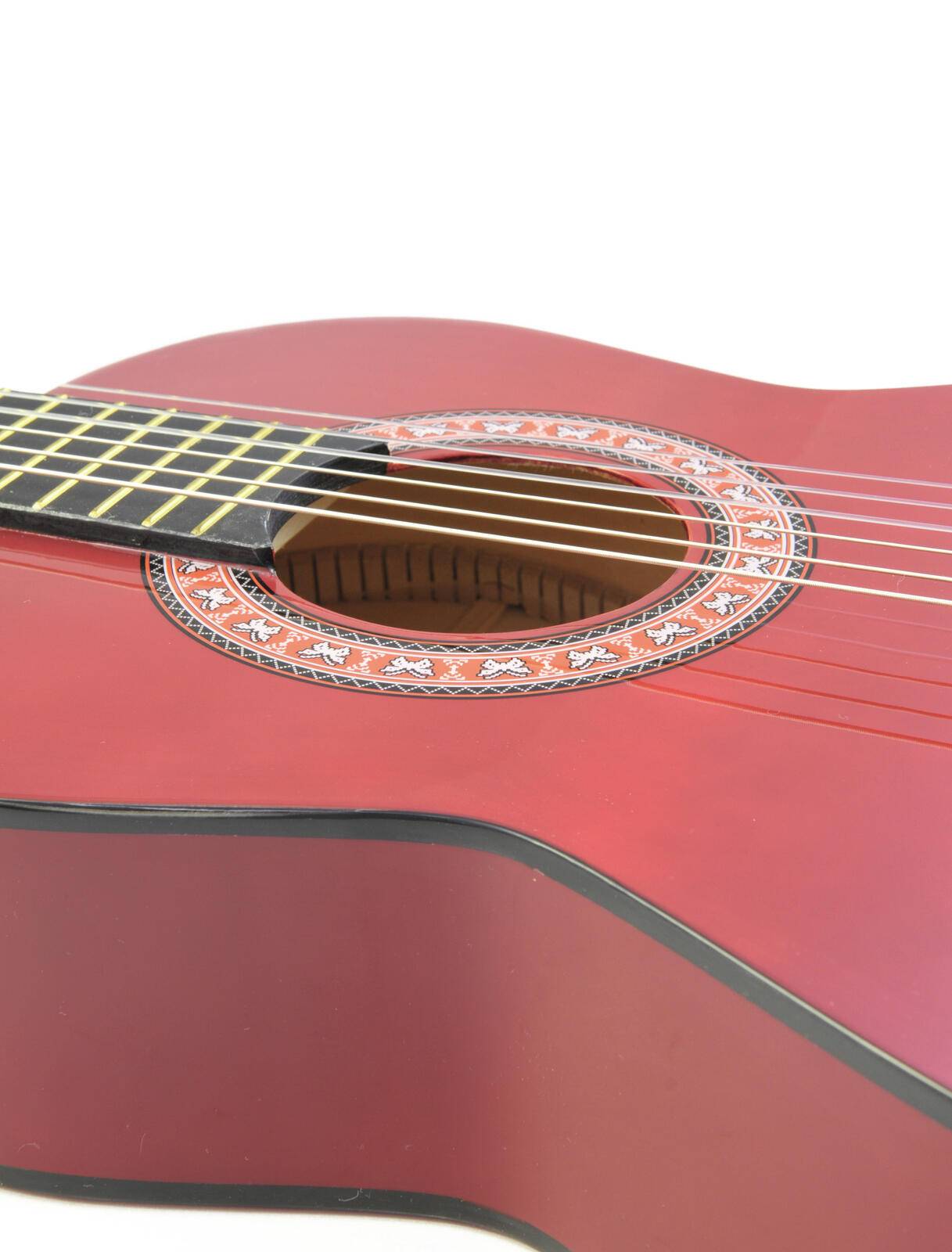 DIMAVERY AC-303 Klassikgitarre 1/2, rot