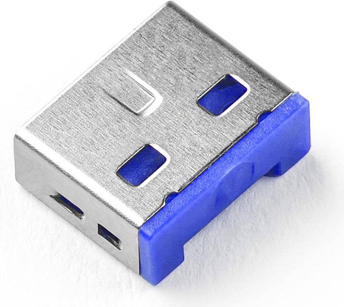 Smartkeeper UL03P1DB Schnittstellenblockierung Schnittstellenblockierung + Schlüssel USB Typ-A Blau Kunststoff 10 Stück(