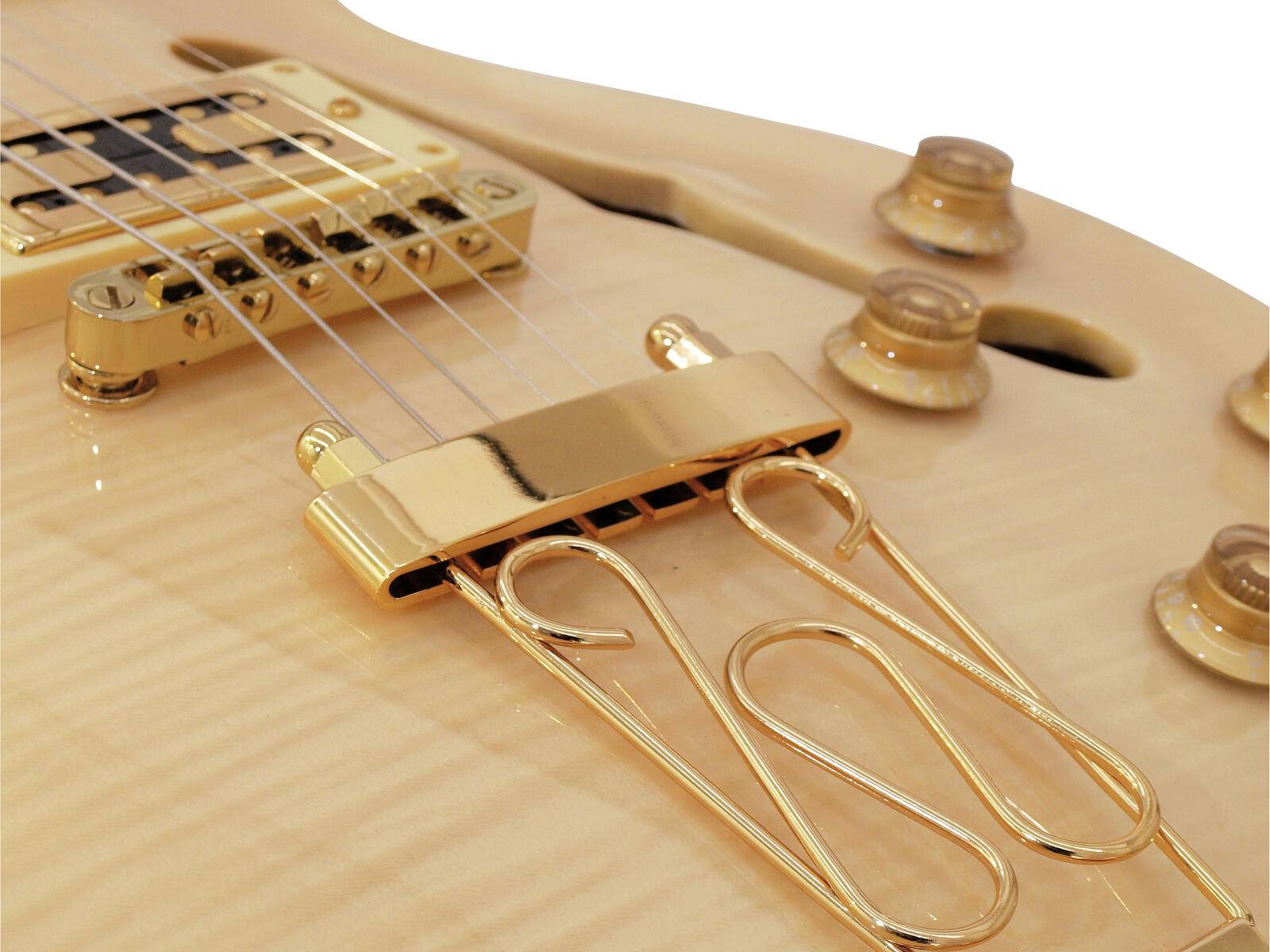 DIMAVERY LP-600 E-Gitarre, natur Ahorn