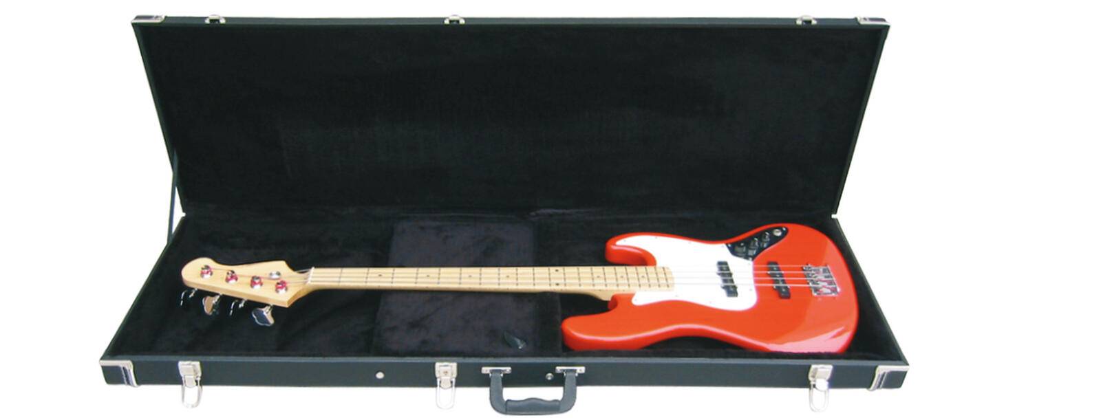 DIMAVERY Holz-Case f. E-Bass, rechteck