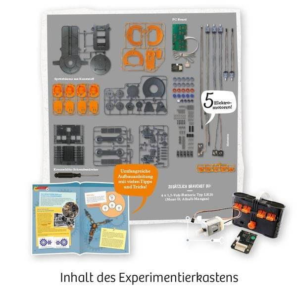 KOSMOS 620028 - Roboter Arm, Modellbausatz, Motoren, Experimentierkasten