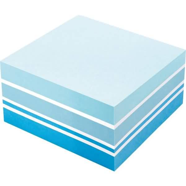 Haftnotizwürfel 5816 75x75mm 400 Blatt Blautöne/weiß
