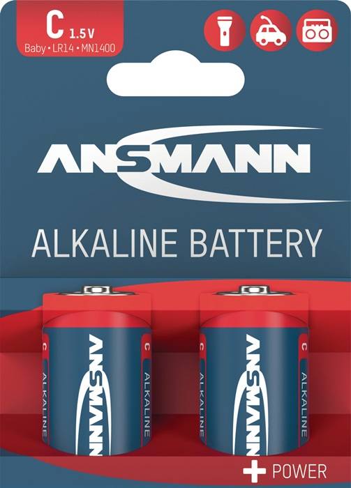 ANSMANN RED LINE - Batterie 2 x C - Kohlenstoff
