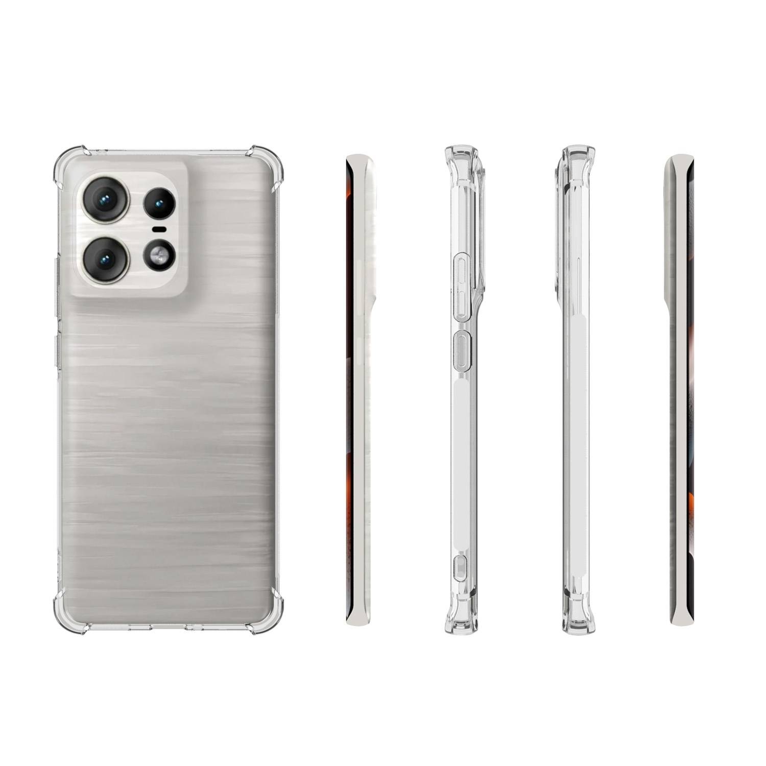 Für Motorola Edge 50 Pro 5G Schock TPU Schutz Hülle Case Transparent