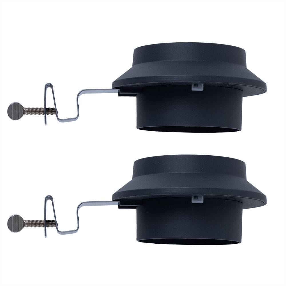Dachrinnenleuchte Solarlampe anthrazit Wandlampe Klemme Außenleuchte Zaunlampe, Metall Kunststoff, LED warmweiß, L 16 cm, 2er Set