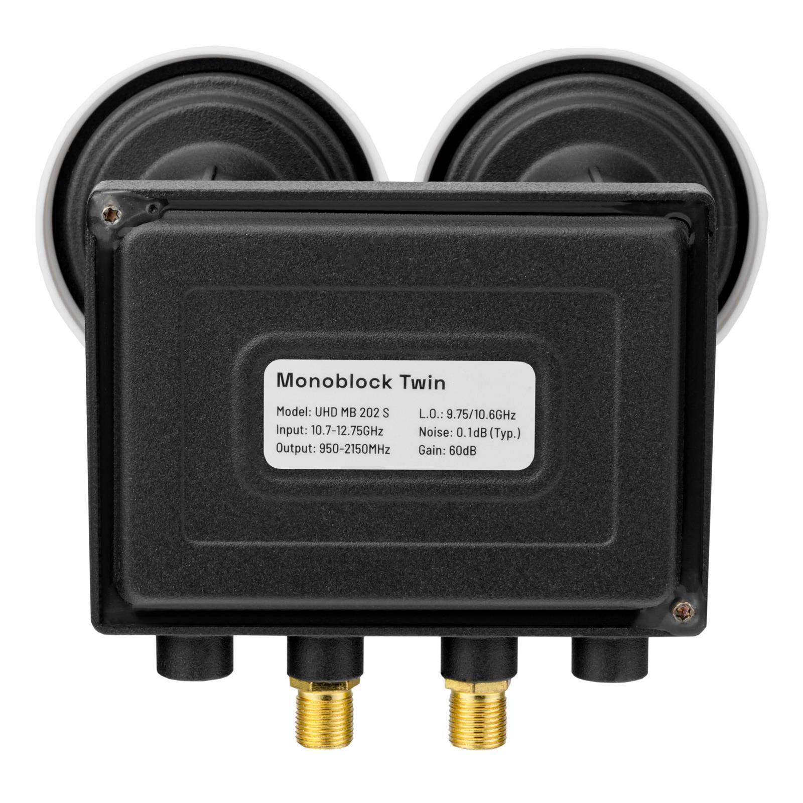 hb-digital Monoblock LNB Twin UHD MB 202 S bis zu 2 Teilnehmer/Receiver