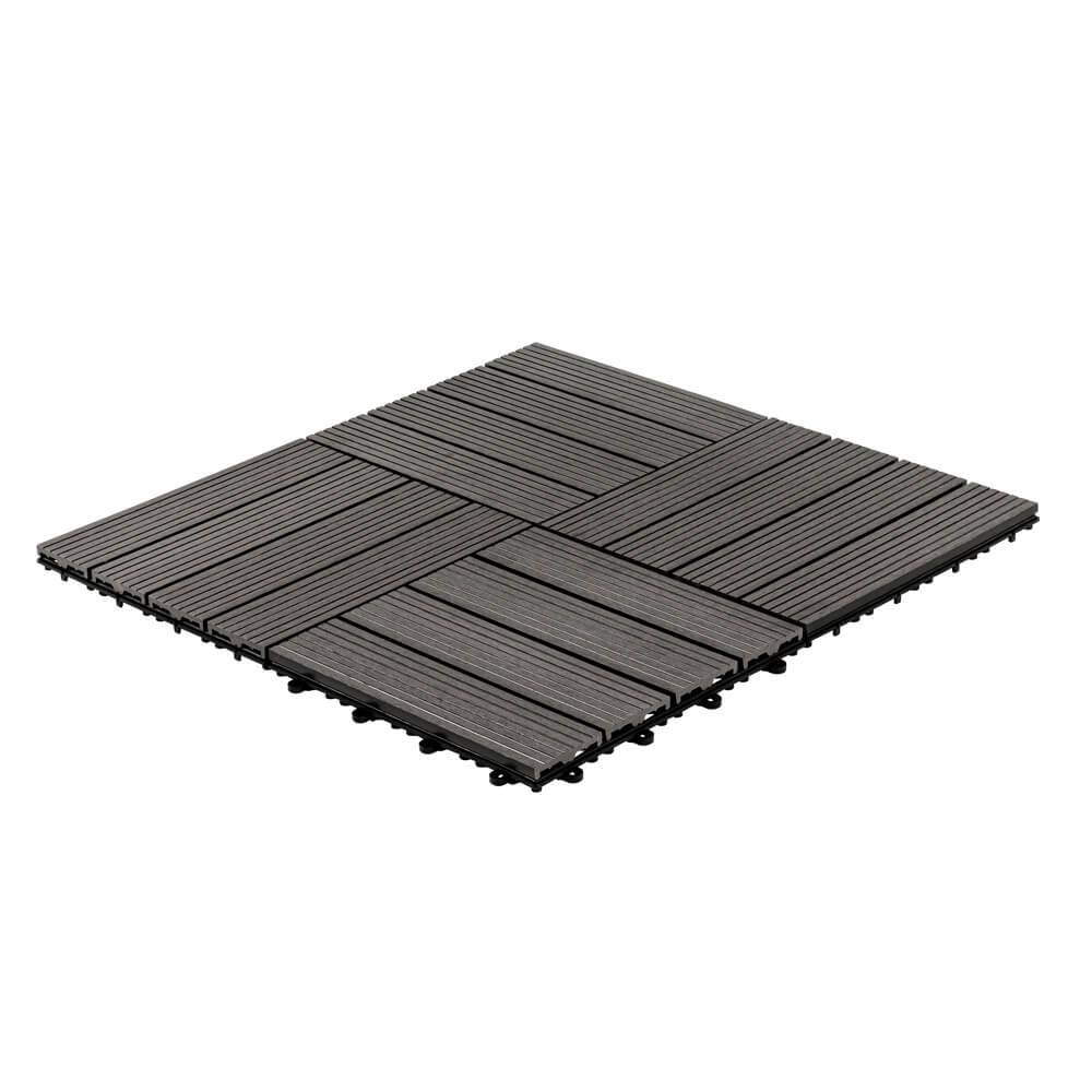 WPC HOLZFLIESEN BAVARO - Größe: 6m², Farbe: Anthrazit