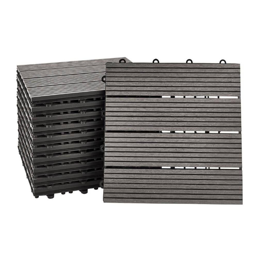 WPC HOLZFLIESEN BAVARO - Größe: 6m², Farbe: Anthrazit