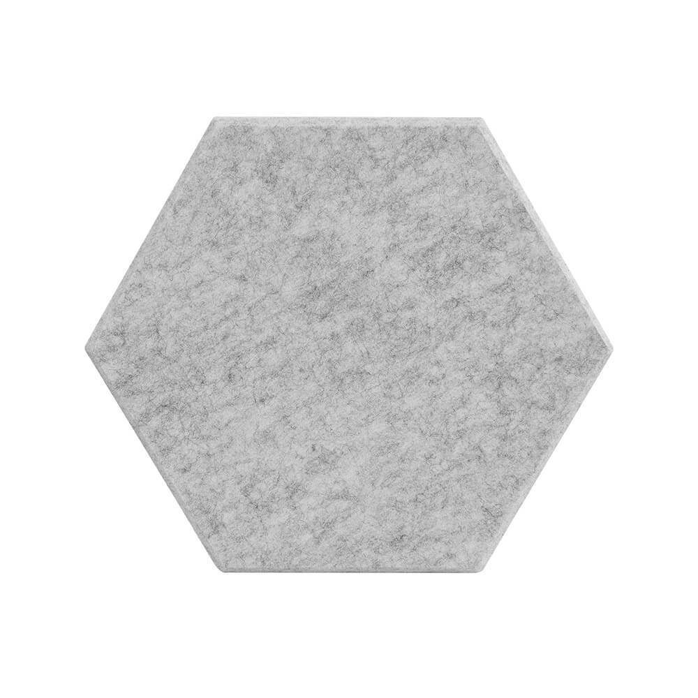 AKUSTIKPLATTEN HEXAGON SILENT - Farbe: Hellgrau, Menge: 15