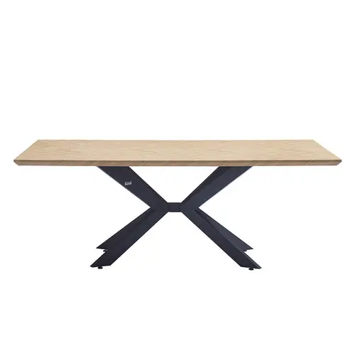 ESSGRUPPE ECKIG AVENCIA - Ausführung: ARIA Samt Beige, Menge: 6 Stühle ESSGRUPPE ECKIG AVENCIA - Ausführung: ARIA Samt Beige, Menge: 6 Stühle