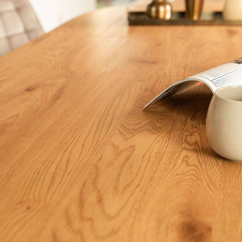 ESSGRUPPE RUND AVENTURA - Ausführung: ARIA Samt Beige, Menge: 4 Stühle