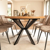 ESSGRUPPE RUND AVENTURA - Ausführung: NODA Cord Creme, Menge: 6 Stühle ESSGRUPPE RUND AVENTURA - Ausführung: NODA Cord Creme, Menge: 6 Stühle