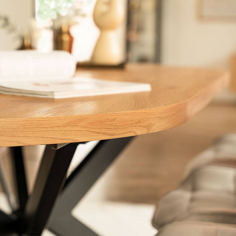 ESSGRUPPE RUND AVENTURA - Ausführung: ARIA Samt Altrosa, Menge: 6 Stühle