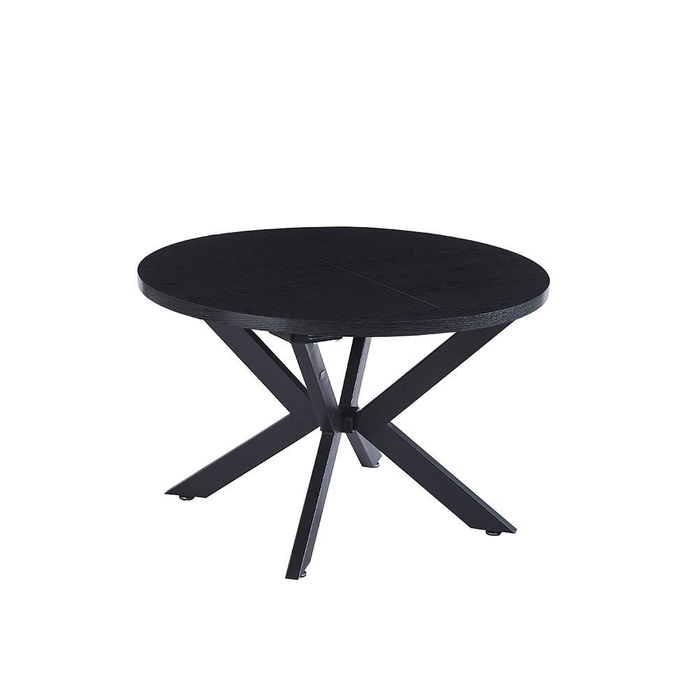 ESSGRUPPE RUND AVENTURA - Ausführung: NODA Webstoff Grau / Braun, Menge: 4 Stühle