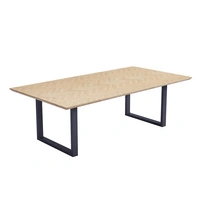 ESSGRUPPE ECKIG AVENCIA - Ausführung: NODA Webstoff Grau / Braun, Menge: 8 Stühle ESSGRUPPE ECKIG AVENCIA - Ausführung: NODA Webstoff Grau / Braun, Menge: 8 Stühle