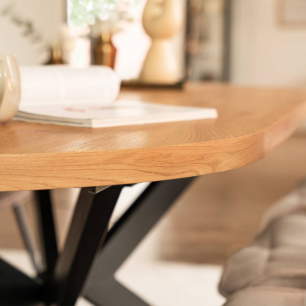 ESSGRUPPE AVENTI - Ausführung: IKALO Cord Creme, Menge: 8 Stühle