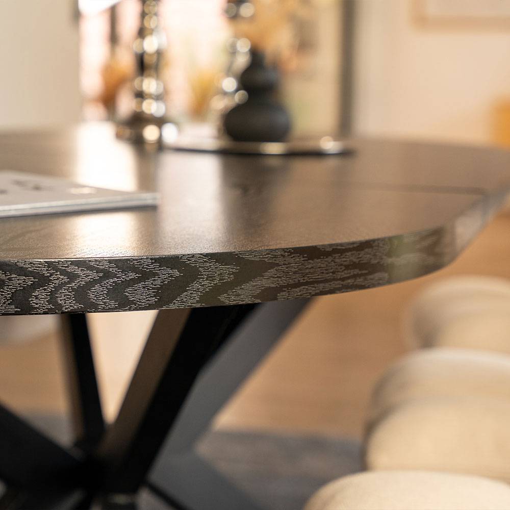 ESSGRUPPE AVENTI - Ausführung: AMARA Samt Beige, Menge: 8 Stühle