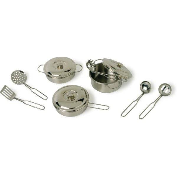 Small foot 8953 - Kochgeschirr Profi, Koch-Set für Kinderküche, Metall, 11-teilig
