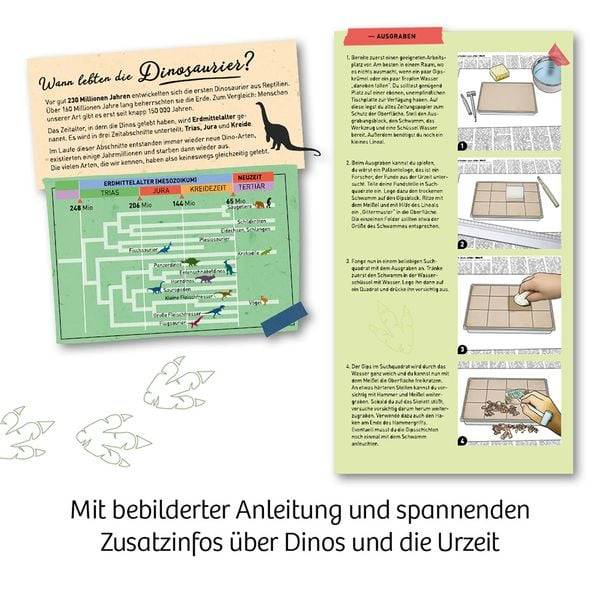 KOSMOS 658021 - T-REX nachtleuchtend, Ausgrabungs-Set, Experimentierkasten, Mitbring-Experimente