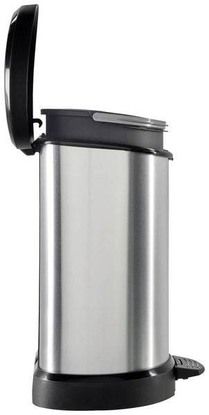 Curver DECO Bin 240568 Mülleimer 15l (B x H x T) 303 x 448 x 268mm Silber, Schwarz 1St.
