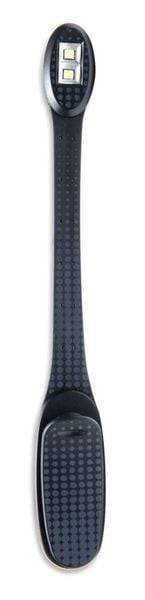 Flexilight Xtra (Schwarz) | 2-LED Leselampe mit Klammer | extralanger Hals | Geschenk für Leser, Buchliebhaber | Deutsche Ausgabe