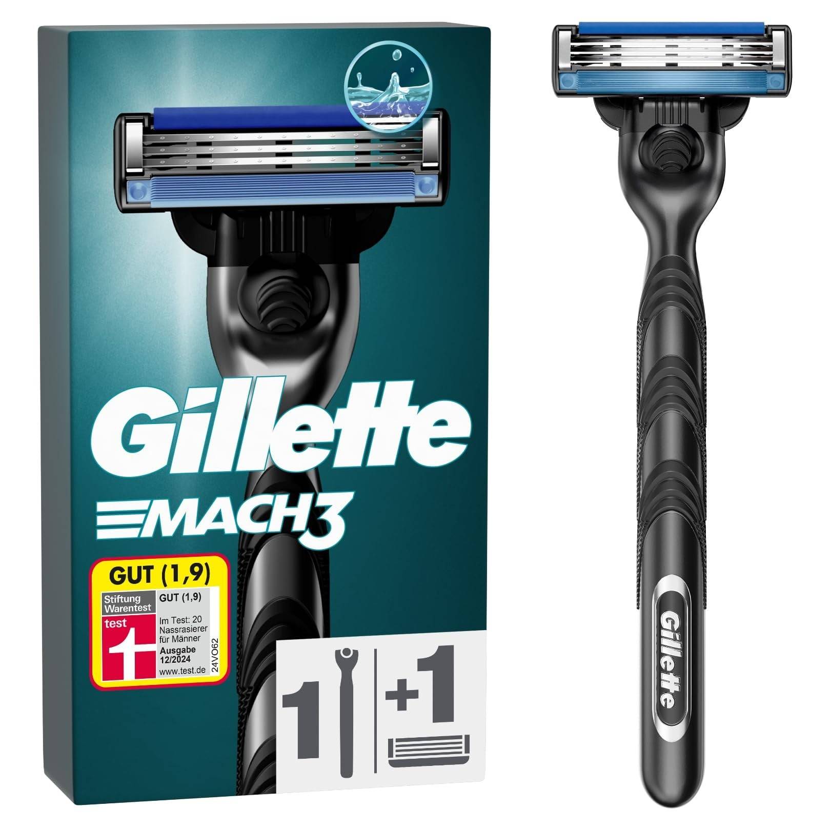 Gillette Mach3 Rasierer inkl. 1 Klinge schwarz